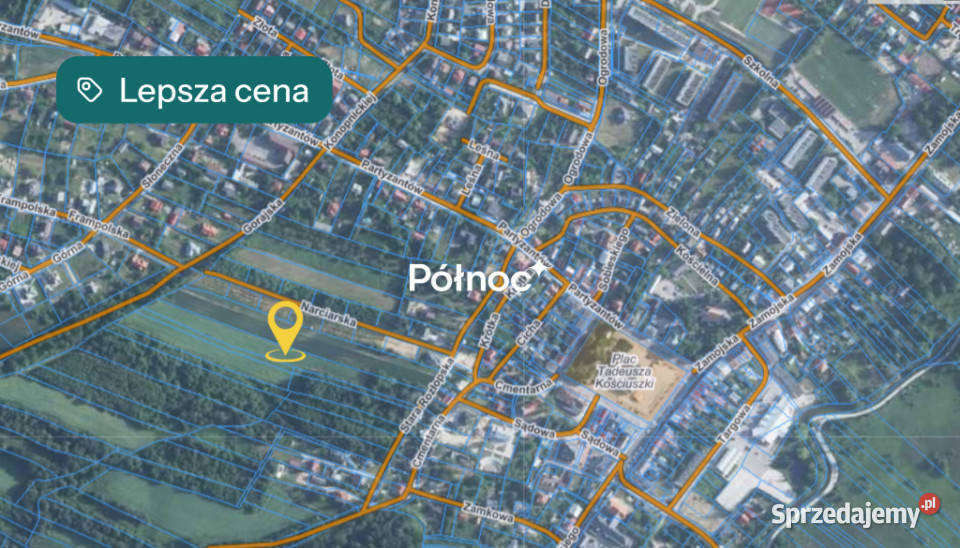 Szczebrzeszyn działka z zabudową i mediami sprzedam