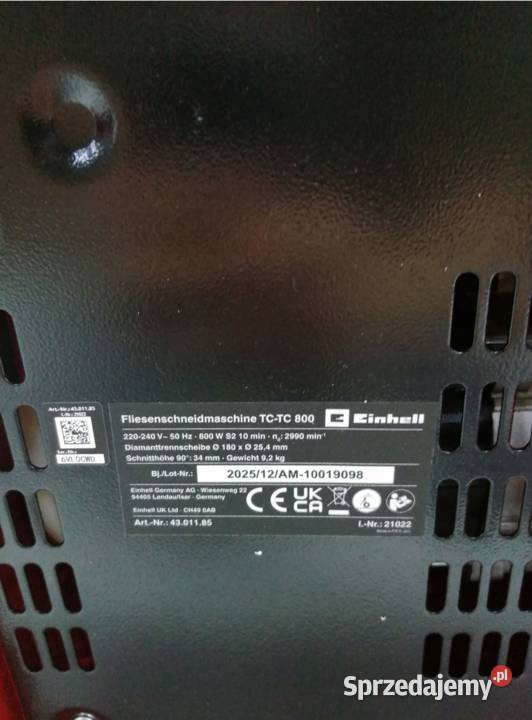 Przecinarka EINHELL 800W 230V pilarka piłka na Wałbrzych