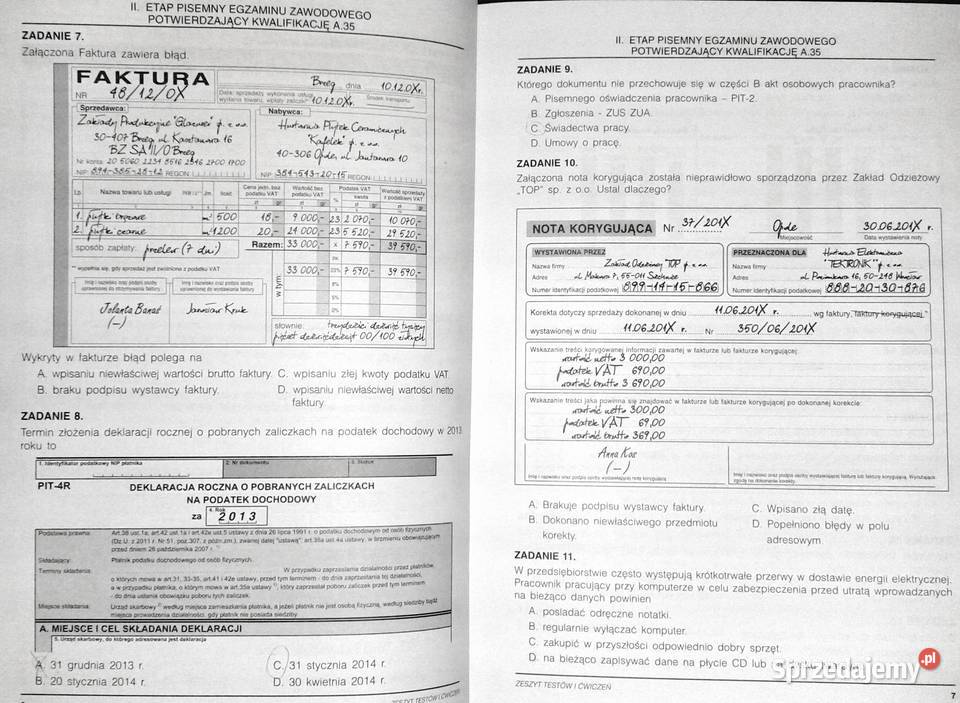 Zeszyt testów i ćwiczeń Bożena Padurek Chełm sprzedam