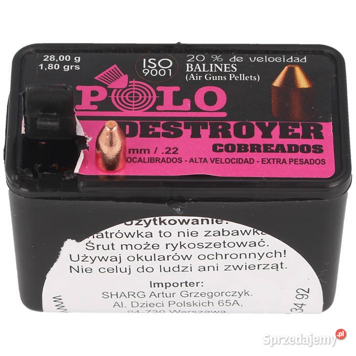 Śrut Apolo Destroyer Copper 55 mm 150 180g280gr Maciejowice