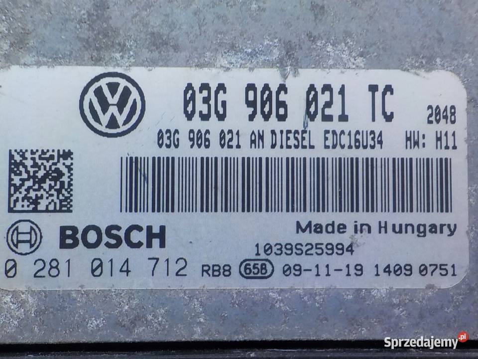 SKODA OCTAVIA II LIFT 20 TDI 10r sterownik mazowieckie Suków