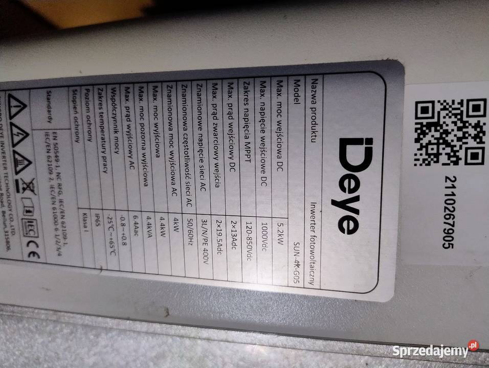 Inwerter fotowoltaiczny Deye