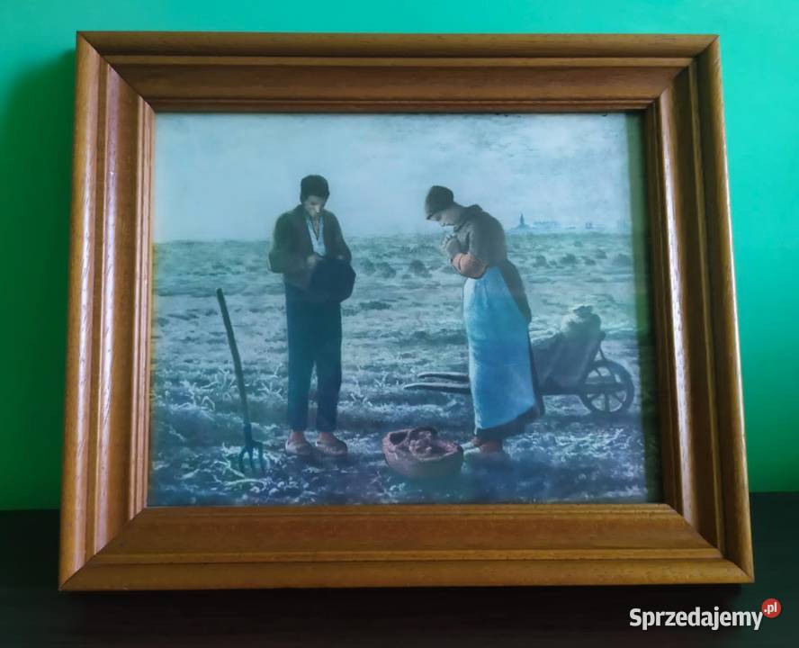 Obraz szkłem w drewnianej oprawie Pszczółki