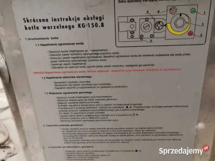 Kocioł warzelny gazowy ŁOZAMET 1508 Bielawa