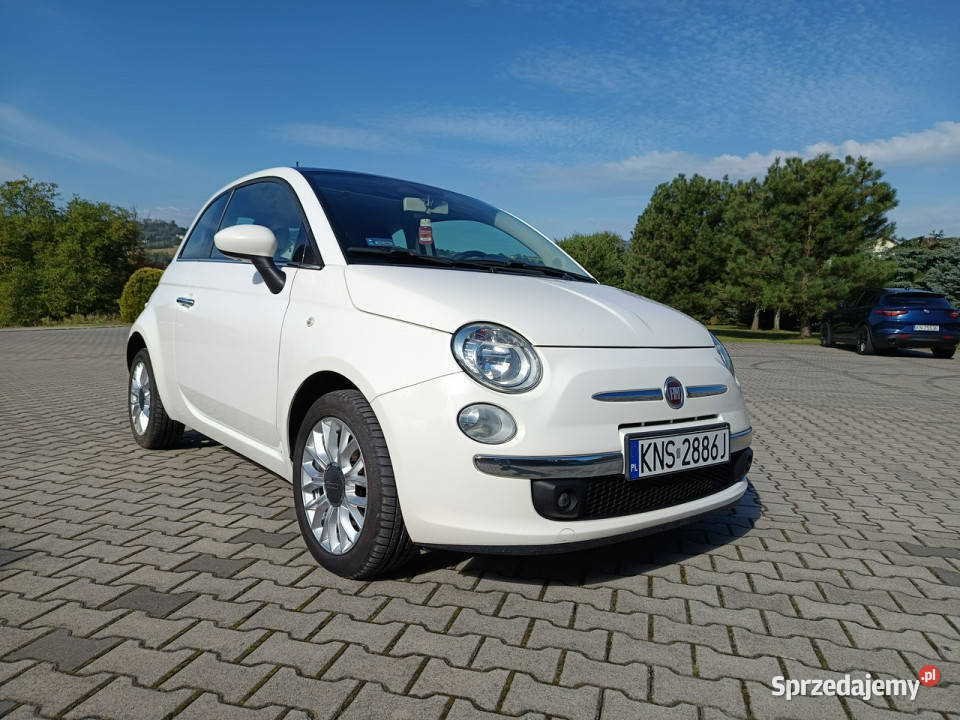 Fiat 500 Lounge 12 8V 69 Lounge Salon I 2007 109744km Nowy Sącz