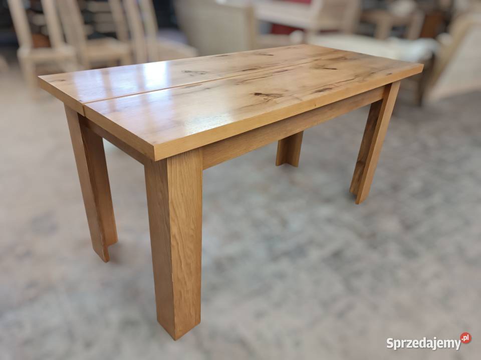 Nowy Stół Dębowy 150 REMI z Sękami na Blacie 50 Olesno