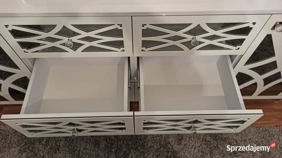 Komoda Glamour 220 ornamenty 6 szuflad nogi Nowy Sącz