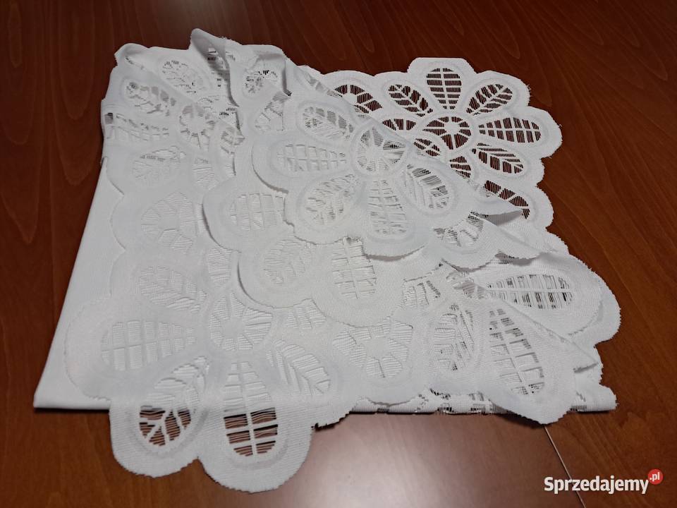 Serweta biała żakardowa 100x95 do sprzedania biały Serwety i serwetki Kraków sprzedam