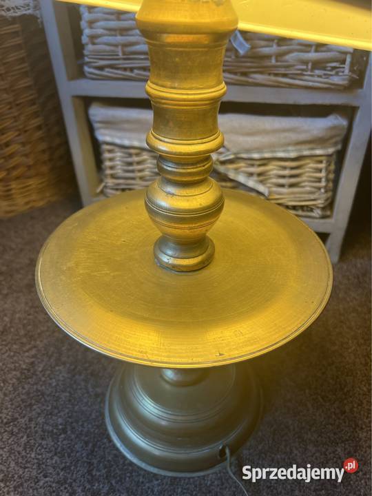 Stara lampa mosiężna kolekcjonerska inny kolor śląskie Zabrze