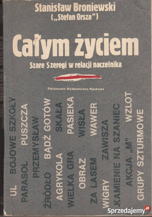 01310 CAŁYM ŻYCIEM SZARE SZEREGI W RELACJI Czyrna
