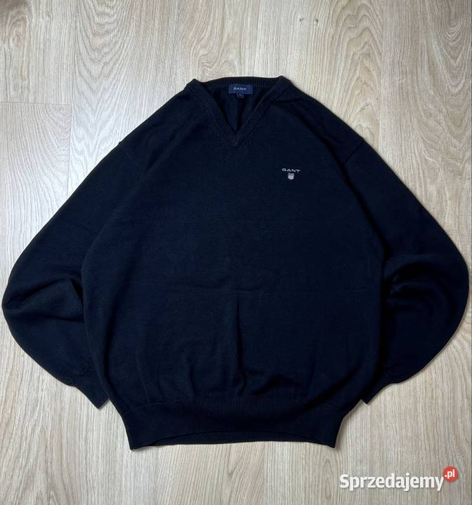 GANT Czarna Bluza Męska XL Casual Streetwear Swetry i golfy Wrocław