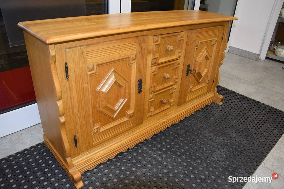 komoda z drewna dębowego nowa