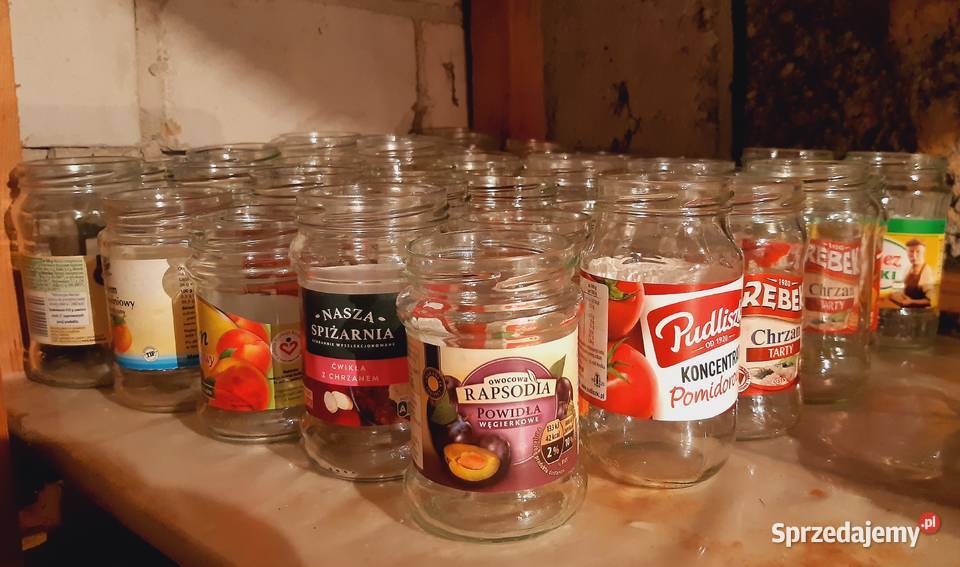 Słoiki z zakrętkami różne pojemności