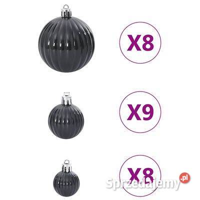 vidaXL Bombki świąteczne 100 czarne 346 Warszawa sprzedam