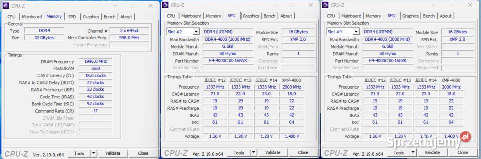 GSKILL 32GB 2x16GB 4000MHz CL18 Ripjaws V Pamięć mazowieckie Żyrardów sprzedam