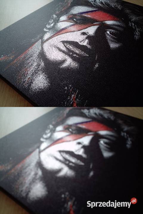 David Bowie Oryginalny obraz ręcznie grawerowany