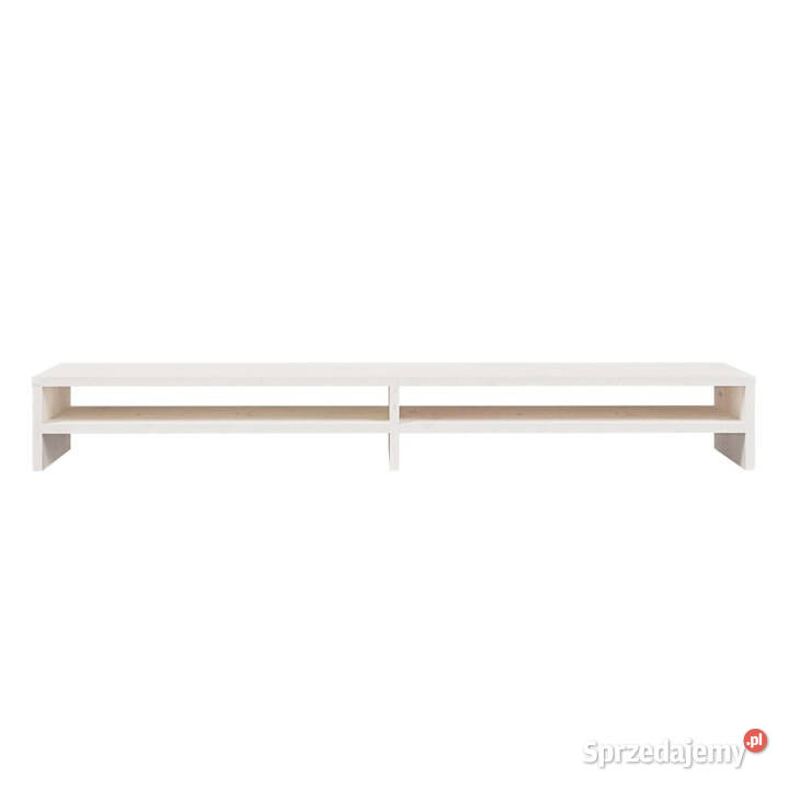Podstawka na monitor biała 100x24x13 lite drewno mazowieckie Warszawa