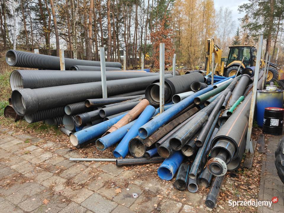 Rury PVC PE PP pozostałości z budowy odpady