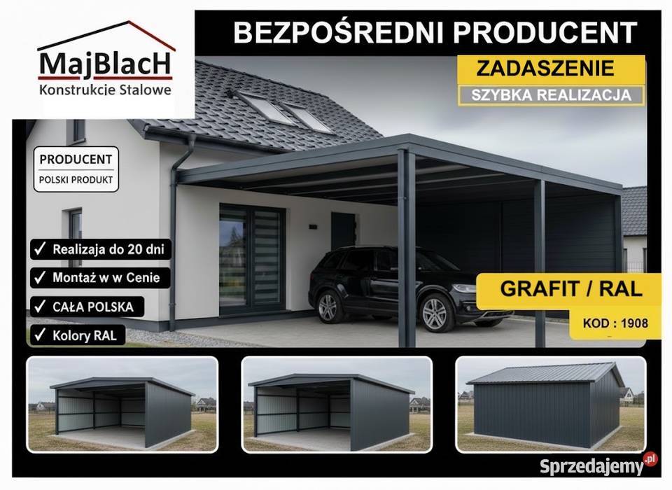 Altana Ogrodowa Zadaszenie do domu WIATA Altanka warmińsko-mazurskie Nidzica