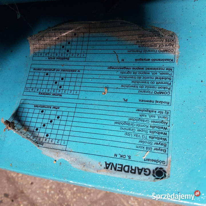 siewnik gardena do nawozu trawy uniwersalny mazowieckie Wiązowna sprzedam