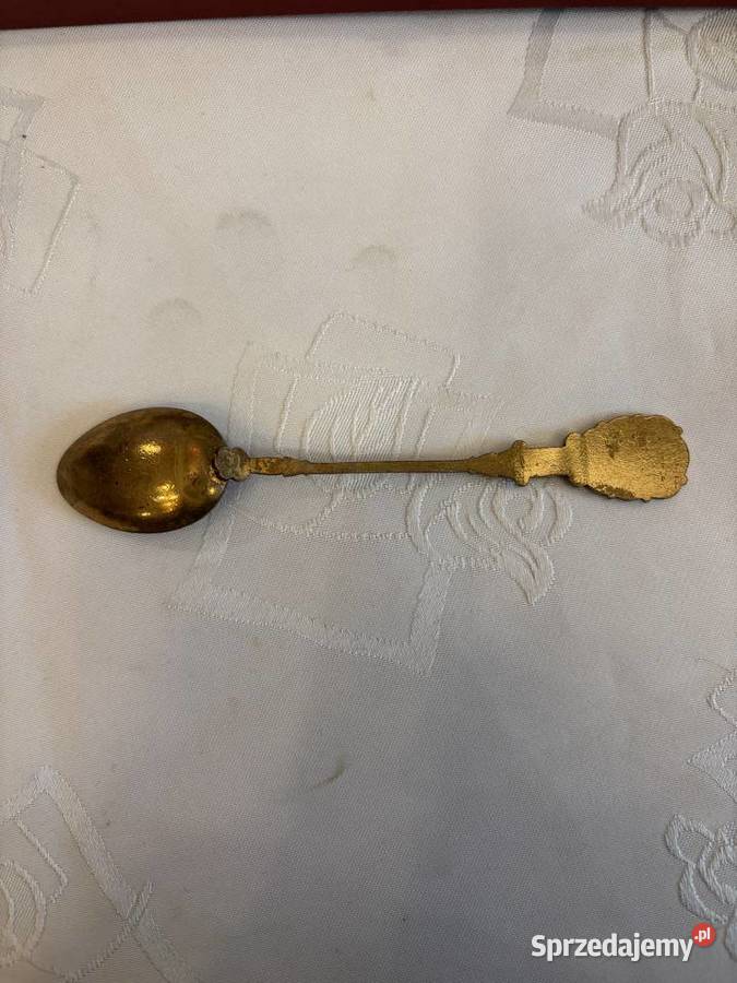 Łyżeczki złocone emaliowane Moskwa Kraków