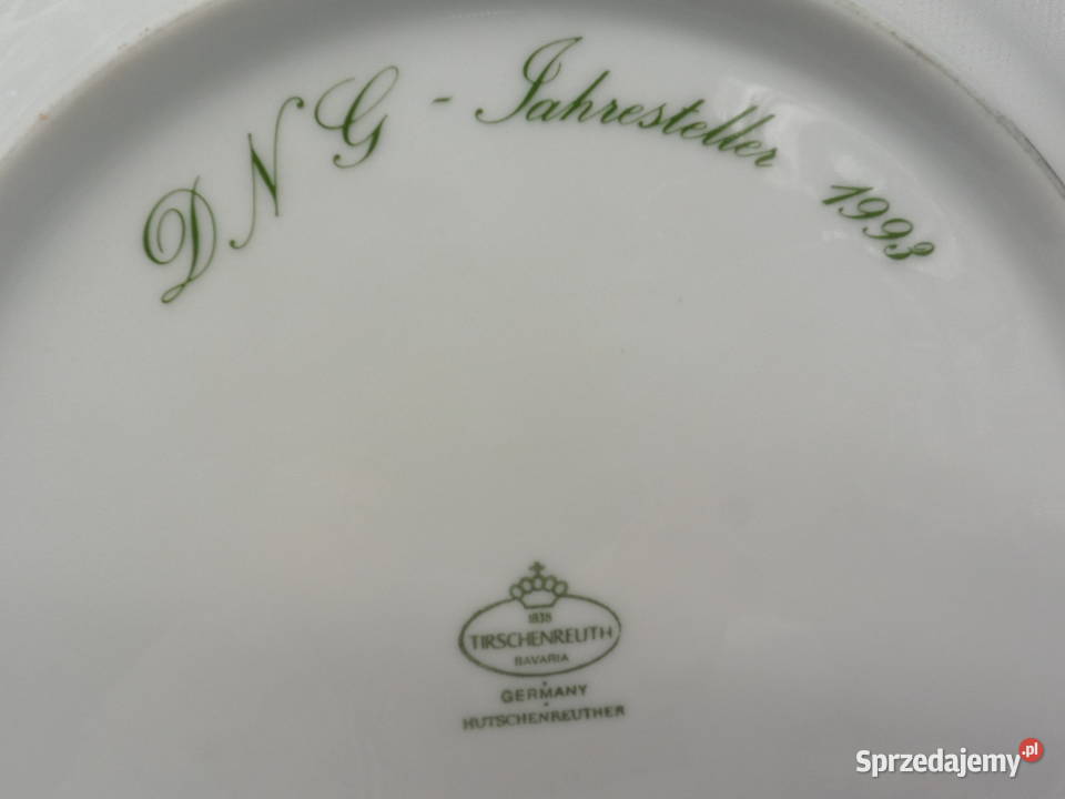 Porcelanowy talerz bożonarodzeniowy Porcelana i szkło Raszków sprzedam