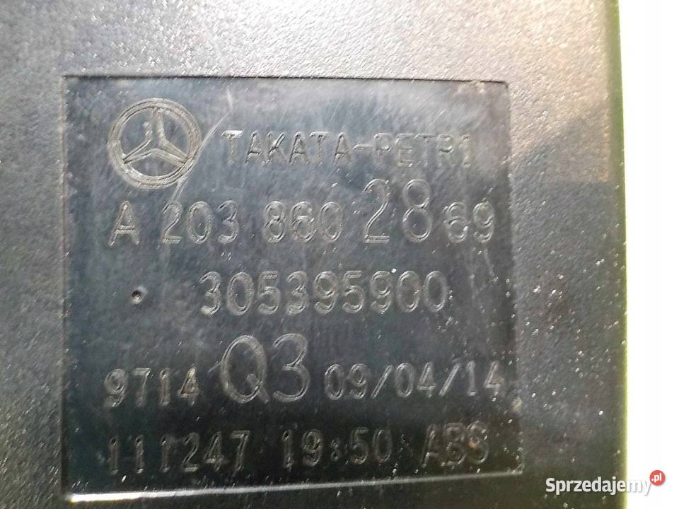 CLC CL203 zapinka pasa prawa przod z napinaczem Motoryzacja Suków
