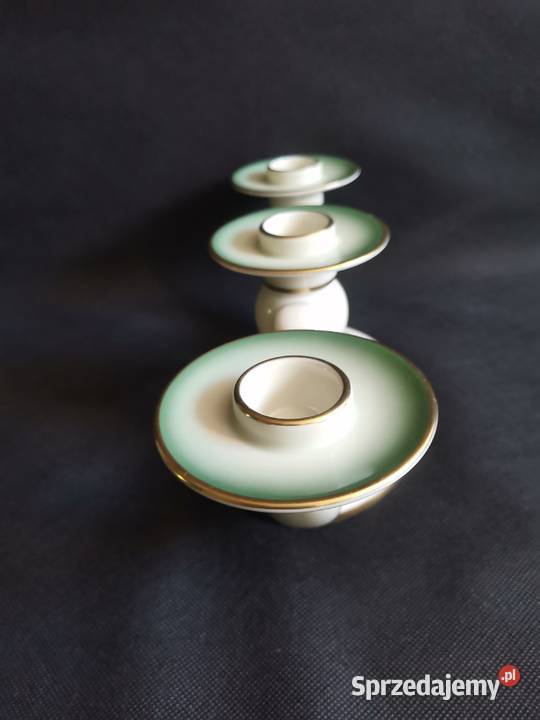 Stary duży świecznik porcelana Rosenthal Art Katowice