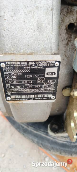 1 D 90s silnik hatz zagęszczarka pompa supra
