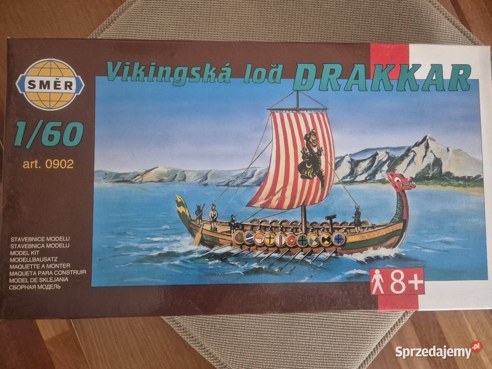 Drakkar lodz wikingow Modelarstwo Łódź