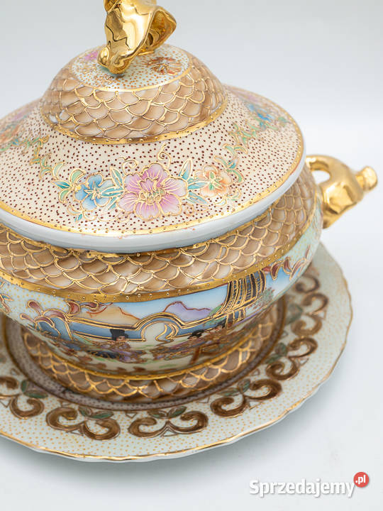 Piękna orientalna porcelanowa bomboniera Poznań