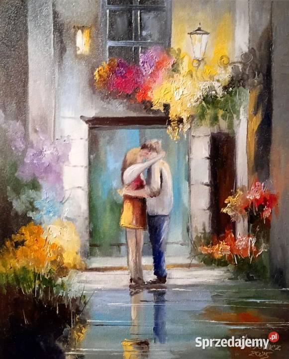 Obraz olejny Zakochani zachodniopomorskie Barlinek