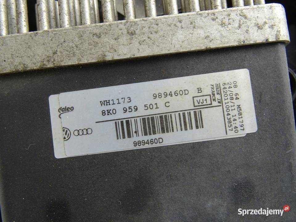 CHŁODNICE INTERCOOLER 8K0121251R 20 TFSI AUDI A4 Chłodnie wody