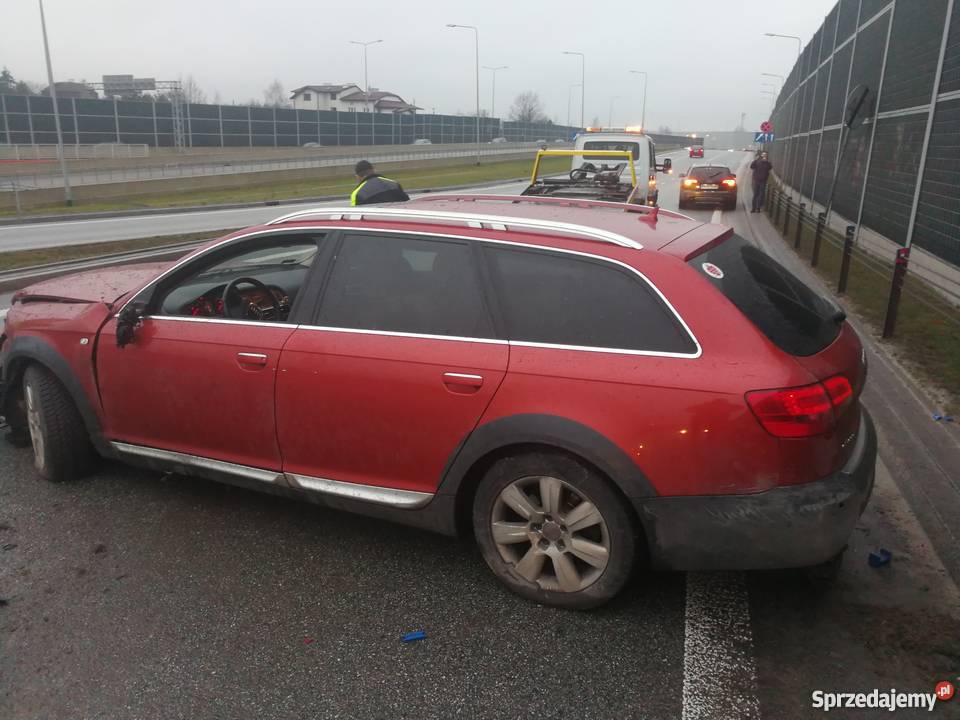 Audi A6 C6 Allroad 30TD 2008r ASB uszkodzony Rok produkcji 2008 łódzkie Łódź sprzedam