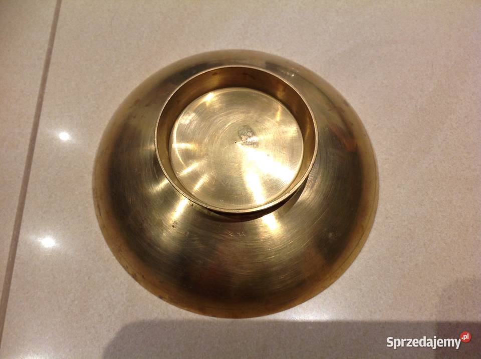 Mała Złota Patera Mosiądz inny kolor Nowa Sól