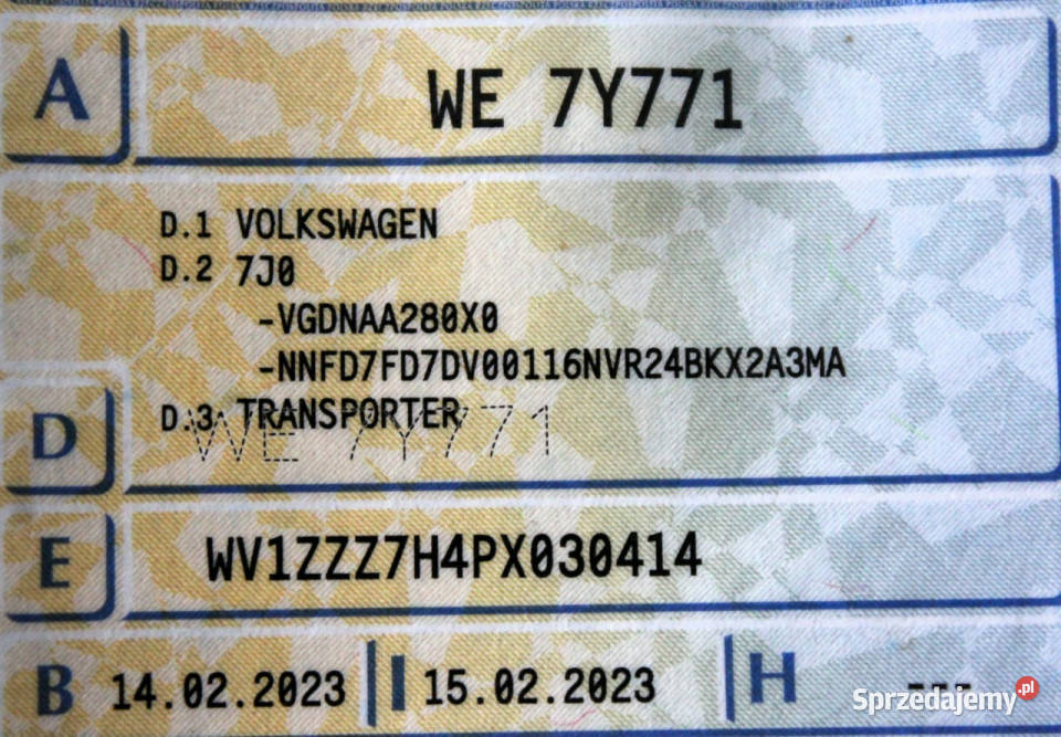 Volkswagen Transporter Automat 150 Kamera LED garażowany Sokołów