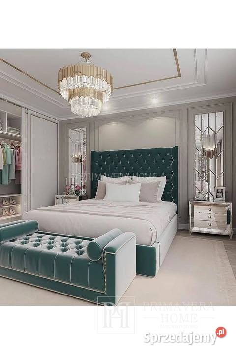 Łóżko w stylu glamour nowojorskim EUFORIA 140cm Warszawa sprzedam