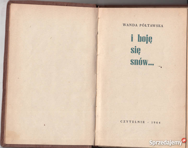02451 I BOJĘ SIĘ SNÓW WANDA PÓŁTAWSKA małopolskie Czyrna sprzedam
