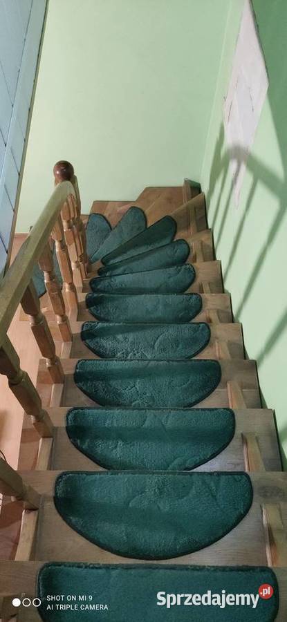 Schody dębowe zabiegowe lakierowane drewno śląskie Pszczyna