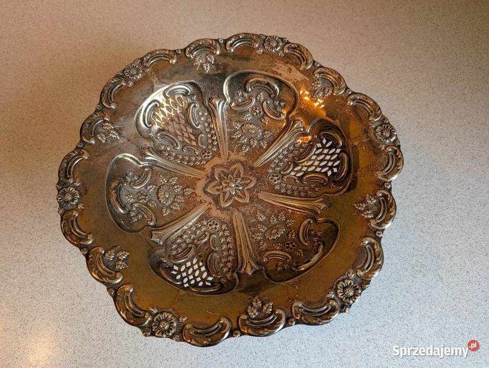 Patera na nóżce RR S Sheffield EPNS RICHARD Piła