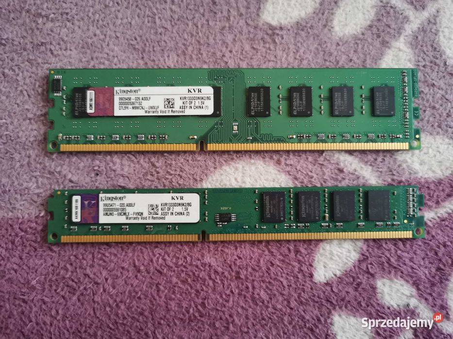 480 GB RAM Kingston DDR3 1333 dolnośląskie Jelenia Góra