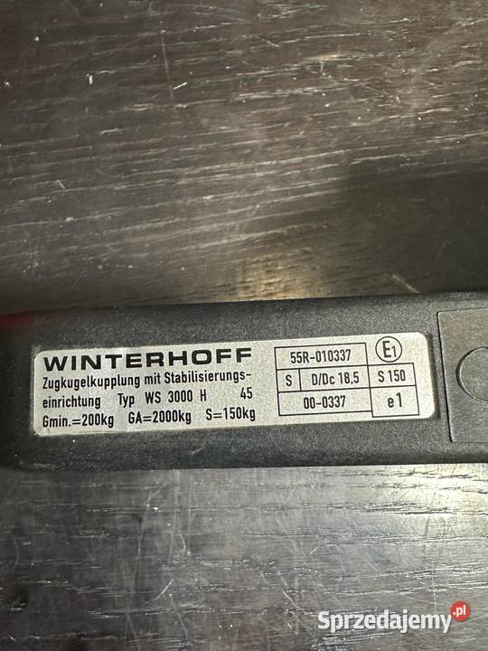Stabilizator jazdy WINTERHOFFdo przyczepy Grzebowilk
