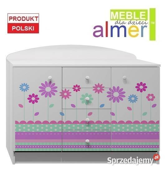 KWIATY 4 N12 komoda dziecięca 120x47 w95 Turek