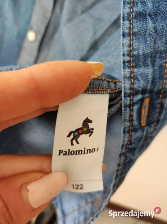 bawełniana dżinsowa koszula z krótkim rękawem