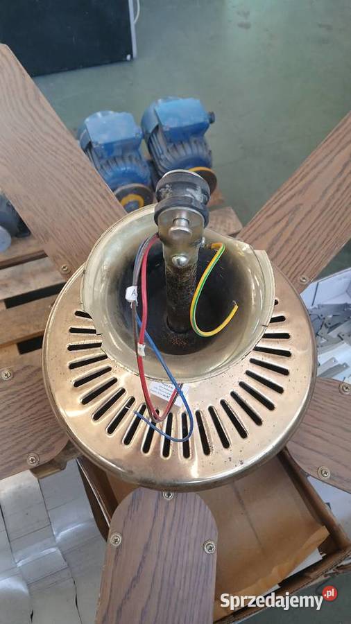 Żyrandol Z06 z wiatrakiem PRL vintage TYP Skierniewice