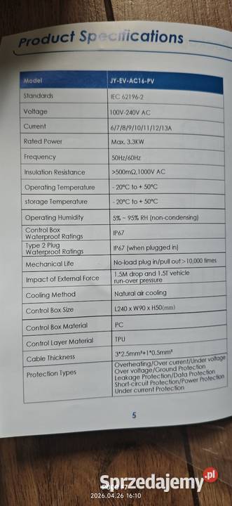 Ładowarka EVJUICION 33 kW 13A