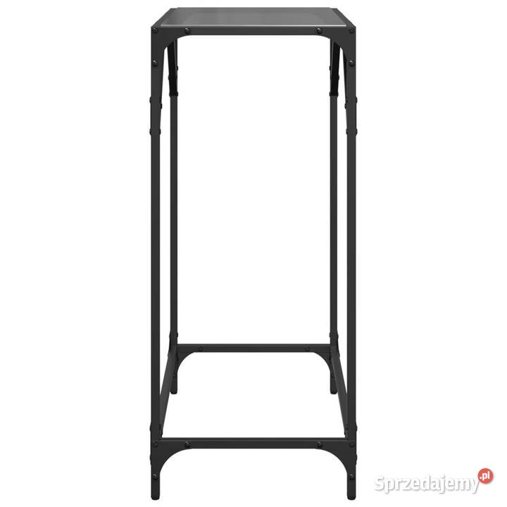 Stolik kawowy z czarnym szklanym blatem 60x35x81 Warszawa