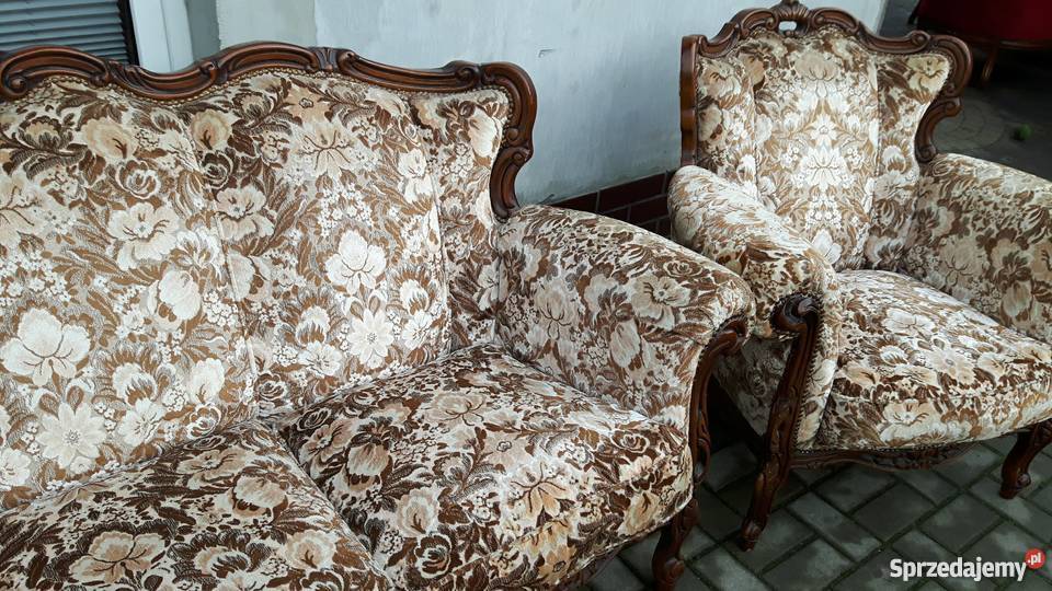 Komplet Ludwikowski sofa 3 osobowa plus dwa wielkopolskie Piła