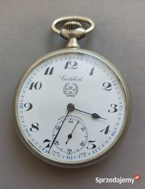 Szwajcarski Zegarek Kieszonkowy CORTEBERT Męskie śląskie Sosnowiec sprzedam