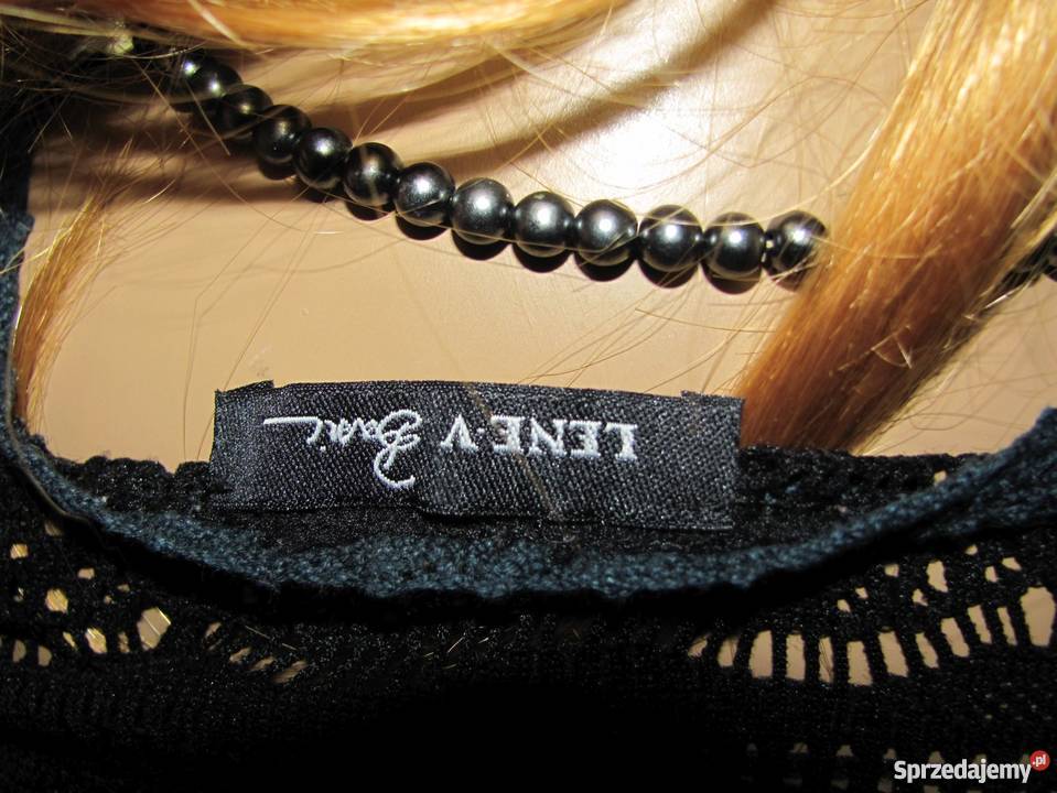 Koronkowa tunika czarna elegancka sexy LENEV Zamość